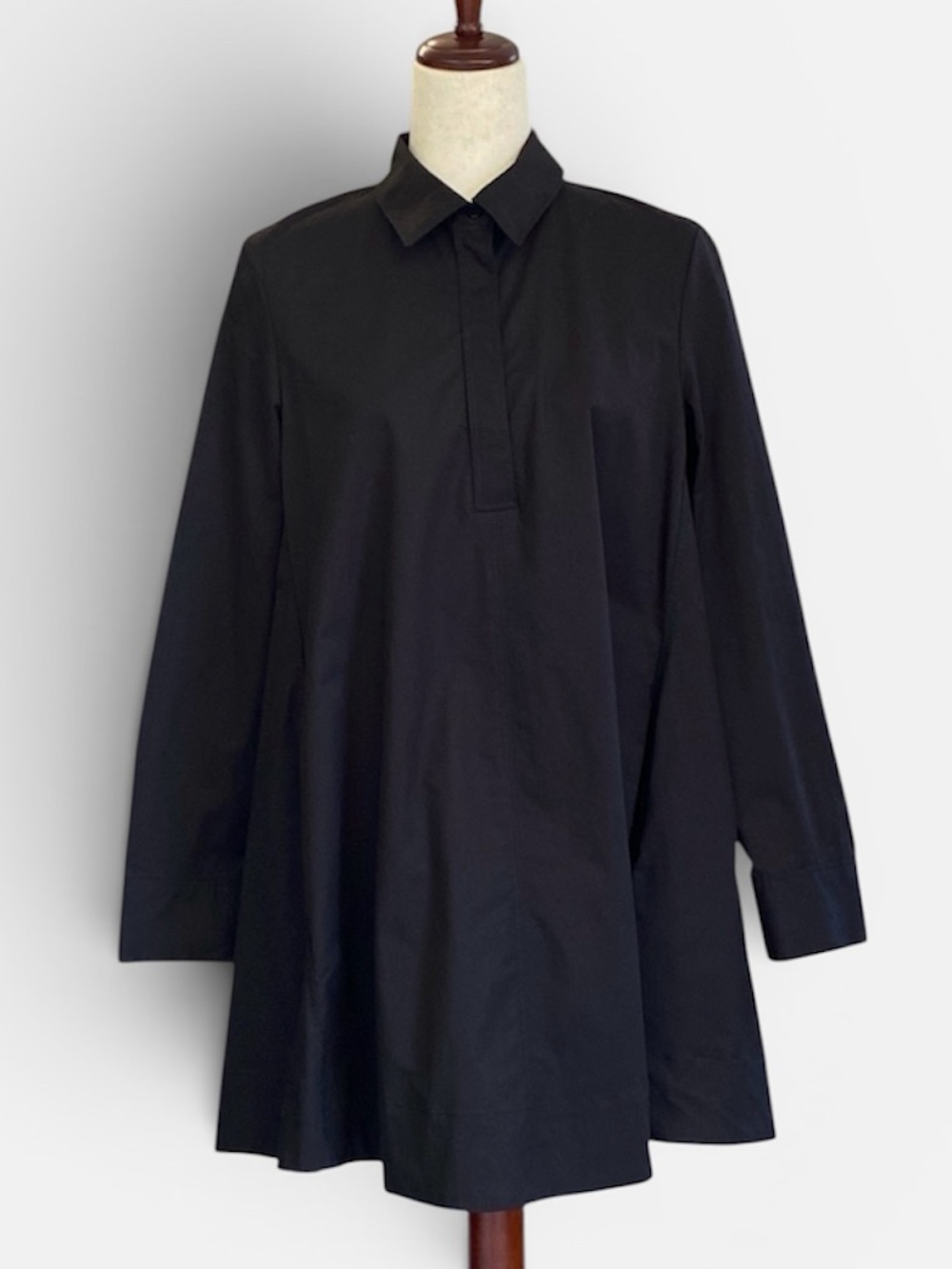 Zara Long Sleeve Flowy Swing Oversized Babydoll Shirt Dress